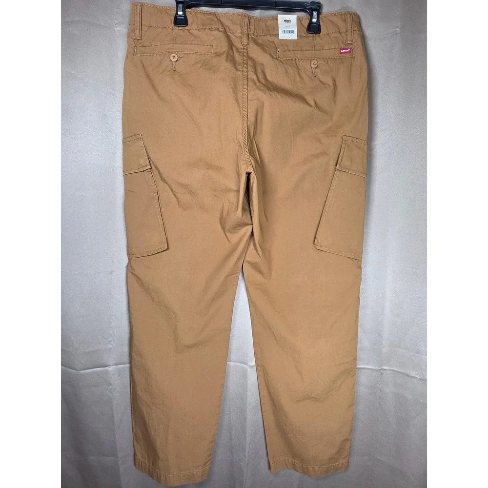 Levi's XX Cargo Taper Pants Mens 36x32 Brown Stretch Canvas NWT
